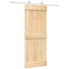 Slankios durys Natūrali ir Balta 80 x 210 cm