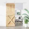 Slankios durys Natūrali ir Balta 80 x 210 cm