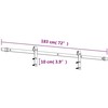 Slankios durys Natūrali ir Balta 80 x 210 cm