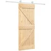 Slankios durys Natūrali ir Balta 80 x 210 cm