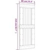 Slankios durys Natūrali ir Balta 80 x 210 cm