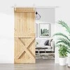 Slankios durys Natūrali ir Balta 80 x 210 cm
