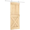 Slankios durys Natūrali ir Balta 80 x 210 cm