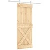 Slankios durys Natūrali ir Balta 80 x 210 cm
