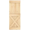 Slankios durys Natūrali ir Balta 80 x 210 cm