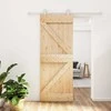 Slankios durys Natūrali ir Balta 80 x 210 cm
