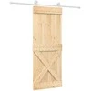 Slankios durys Natūrali ir Balta 80 x 210 cm