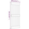 Slankios durys Natūrali ir Balta 80 x 210 cm