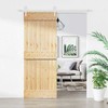 Slankios durys Natūrali ir Balta 80 x 210 cm
