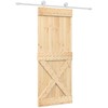 Slankios durys Natūrali ir Balta 80 x 210 cm