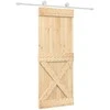 Slankios durys Natūrali ir Balta 80 x 210 cm