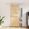 Slankios durys Natūrali ir Balta 80 x 210 cm