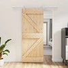Slankios durys Natūrali ir Balta 85 x 210 cm