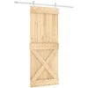 Slankios durys Natūrali ir Balta 85 x 210 cm