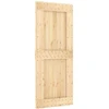 Slankios durys 85 x 210 cm Natūrali ir Balta