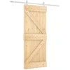 Slankios durys Natūrali ir Balta 85 x 210 cm