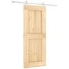 Slankios durys Natūrali ir Balta 85 x 210 cm