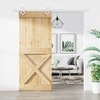 Slankios durys Natūrali ir Balta 85 x 210 cm