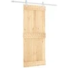 Slankios durys Natūrali ir Balta 85 x 210 cm