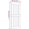 Slankios durys Natūrali ir Balta 85 x 210 cm