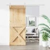 Slankios durys Natūrali ir Balta 85 x 210 cm