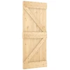 Slankios durys 85 x 210 cm Natūrali ir Balta