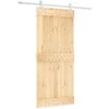 Slankios durys Natūrali ir Balta 90 x 210 cm