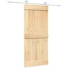 Slankios durys Natūrali ir Balta 90 x 210 cm