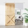 Slankios durys Natūrali ir Balta 90 x 210 cm