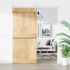 Slankios durys Natūrali ir Balta 90 x 210 cm