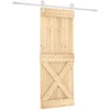 Slankios durys Natūrali ir Balta 90 x 210 cm
