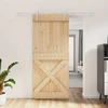 Slankios durys Natūrali ir Balta 90 x 210 cm