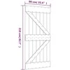 Slankios durys Natūrali ir Balta 90 x 210 cm