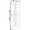 Slankios durys Natūrali ir Balta 90 x 210 cm