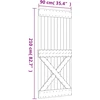 Slankios durys Natūrali ir Balta 90 x 210 cm
