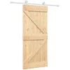 Slankios durys Natūrali ir Balta 90 x 210 cm