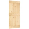 Slankios durys 95 x 210 cm Natūrali ir Balta