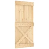 Slankios durys 95 x 210 cm Natūrali ir Balta