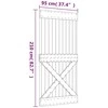 Slankios durys Natūrali ir Balta 95 x 210 cm