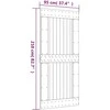 Slankios durys Natūrali ir Balta 95 x 210 cm