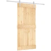 Slankios durys Natūrali ir Balta 95 x 210 cm