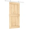 Slankios durys Natūrali ir Balta 95 x 210 cm