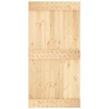 Slankios durys Natūrali ir juoda 100 x 210 cm