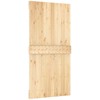 Slankios durys Natūrali ir juoda 100 x 210 cm