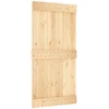 Slankios durys Natūrali ir juoda 100 x 210 cm