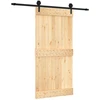 Slankios durys Natūrali ir juoda 100 x 210 cm