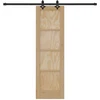 Slankios durys Natūrali ir juoda 61 x 198,5 cm