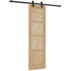 Slankios durys Natūrali ir juoda 61 x 198,5 cm