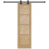 Slankios durys Natūrali ir juoda 61 x 198,5 cm