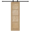 Slankios durys Natūrali ir juoda 61 x 198,5 cm